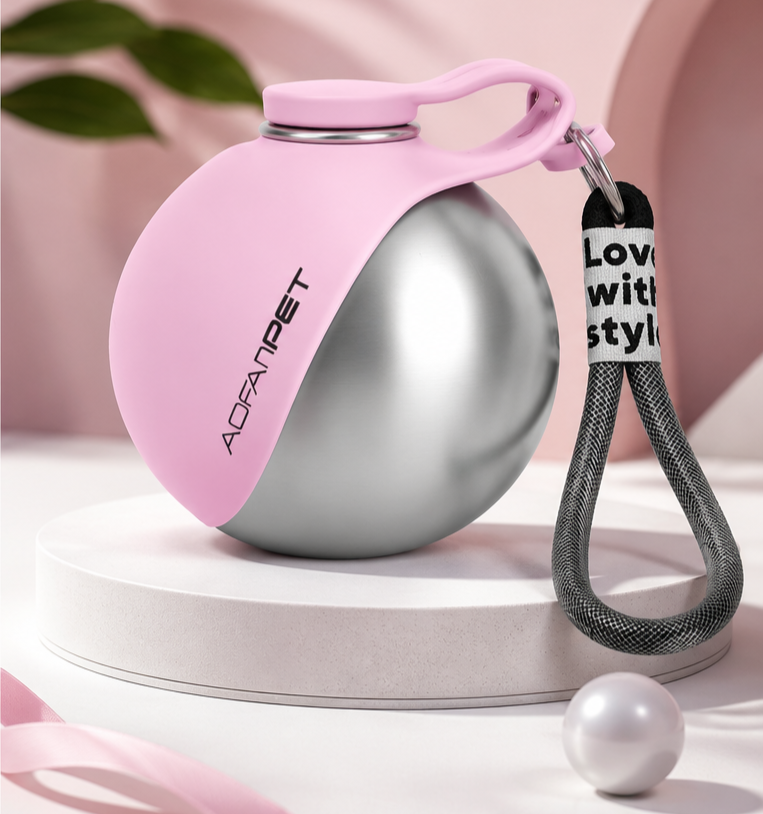 Gourde Premium pour Chien coloris Rose